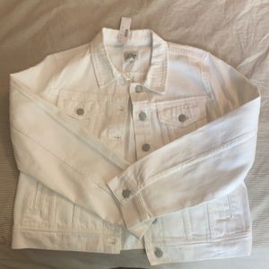 White Jcrew Denim Jacket Brand New